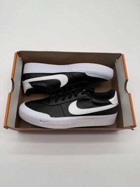 New Nike Court Shot Shoes Mens Size 11 Black White Tennis Sneakers FQ8146 002